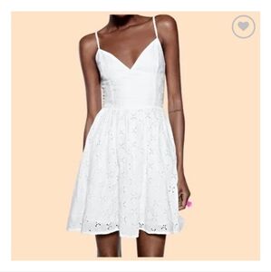 Zara White Sleeveless Top